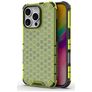 Mobigear Honeycomb iPhone 16 Pro Hülle Hardcase Backcover Stoßfest - Grün