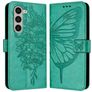 Mobigear Butterfly Samsung Galaxy Z Fold 6 Hülle Klapphülle Geldbörse - Grün