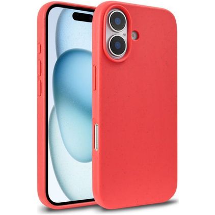 Mobigear Bio iPhone 18 Hülle Umweltfreundliches Backcover - Rot