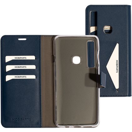 Mobiparts Classic Wallet Samsung Galaxy A9 (2018) Klapphülle Portemonnaie - Blau