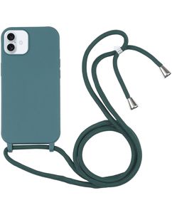 Mobigear Lanyard iPhone 16 Silikon Handykette - Grün