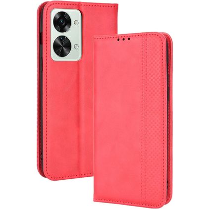 Mobigear Sensation OnePlus Nord 2T 5G Hülle Klapphülle Geldbörse - Rot