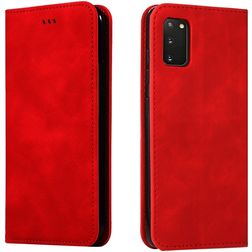 Mobigear Retro Slim Samsung Galaxy S20 Hülle Klapphülle Geldbörse - Rot