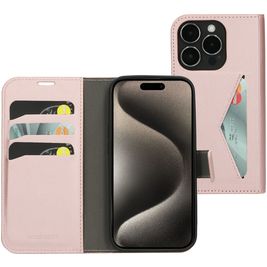 Mobiparts Classic Wallet iPhone 15 Pro Hülle Klapphülle Geldbörse - Pink