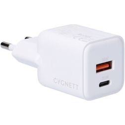 Cygnett Powerplus Dual USB / USB-C Ladegerät Power Delivery 35W - Weiß