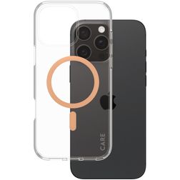 CARE by PanzerGlass Flagship iPhone 16 Pro Max MagSafe Hülle Hardcase Backcover - Peachy