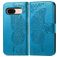 Mobigear Butterfly Google Pixel 8a Hülle Klapphülle Geldbörse - Blau