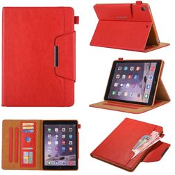 Mobigear Luxury iPad 7 (2019) Hülle Klapphülle + Stifthalter - Rot