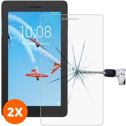 Mobigear Lenovo Tab E7 Panzerglas Displayschutz - Hüllenfreundlich (2er Pack)