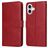 Mobigear Wallet iPhone 17 Hülle Klapphülle Geldbörse - Rot