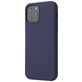 Mobigear Rubber Touch iPhone 12 Silikon Hülle Backcover - Dunkelblau
