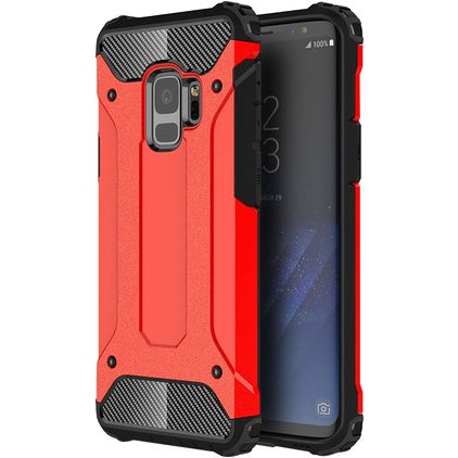 Mobigear Outdoor Samsung Galaxy S9 Hülle Hardcase Backcover Stoßfest - Rot