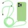 Mobigear Lanyard iPhone 14 Pro Silikon Handykette - Grün