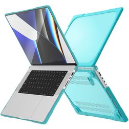 Mobigear Shockproof MacBook Pro 14 Zoll (2021-2026) Hardcase Hülle MacBook Case - Blau - Model A2442 / A2779 / A2918 / A2992 / A3401 / A3112 / A3434 / A3427 / A3426