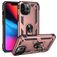 Mobigear Armor Ring iPhone 14 Pro Hülle Hardcase Backcover Stoßfest mit Ringhalter - Roségold