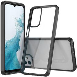 Mobigear Crystal Samsung Galaxy A23 Hülle Hardcase Backcover - Transparent / Schwarz
