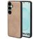 Mobiparts Classic Samsung Galaxy S25 MagSafe TPU / Kunstleder Backcover - Moonstone Beige