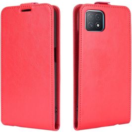 Mobigear OPPO A73 5G Hülle Flipcase - Rot