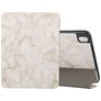 Mobigear Tri-Fold Marble iPad 11 (2025) Hülle Klapphülle + Stifthalter - Weiß