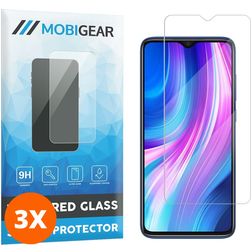 Mobigear Xiaomi Redmi Note 8 Pro Panzerglas Displayschutz - Hüllenfreundlich (3er Pack)