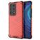 Mobigear Honeycomb Huawei P40 Pro Plus Hülle Hardcase Backcover Stoßfest - Rot