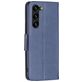 Mobigear Butterfly Samsung Galaxy S23 Plus Hülle Klapphülle Geldbörse - Blau
