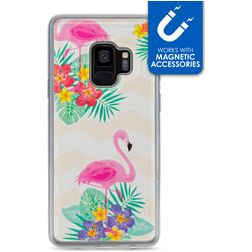 My Style Magneta Samsung Galaxy S9 TPU (flexibel) Backcover - Flamingo