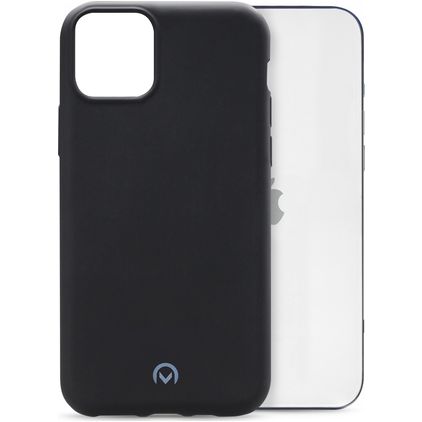 Mobilize Rubber Gelly iPhone 12 Pro Max Hülle Flexibles TPU Backcover - Matt Black