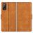 Mobigear Slim Magnet Wiko Power U20 Hülle Klapphülle Geldbörse - Cognac