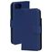 Mobiparts iPhone 16e Hülle Echtes Leder Klapphülle Geldbörse - Blau