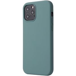 Mobigear Rubber Touch iPhone 12 Silikon Hülle Backcover - Pine Green