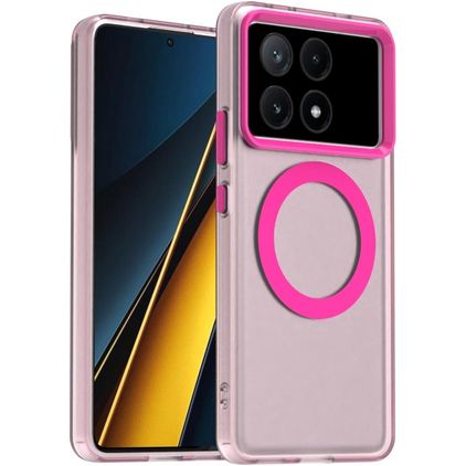 Mobigear Shockproof POCO X6 Pro MagSafe Hülle Hardcase Backcover - Rot