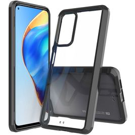 Mobigear Crystal Xiaomi Mi 10T Hülle Hardcase Backcover - Transparent / Schwarz