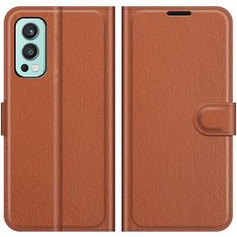 Mobigear Classic OnePlus Nord 2 Hülle Klapphülle Geldbörse - Braun