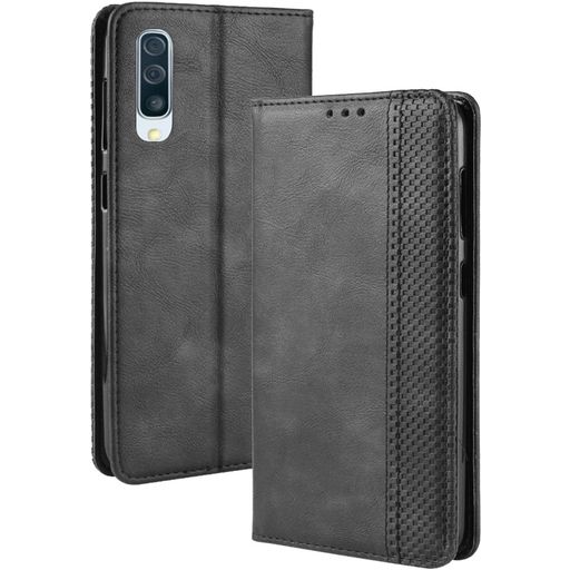Mobigear Sensation Samsung Galaxy A70 Hülle Klapphülle Geldbörse - Schwarz