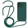 Mobigear Lanyard iPhone 14 Pro Max Silikon Handykette - Dunkelgrün
