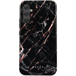 Burga Tough Samsung Galaxy A35 Hülle Hardcase Backcover Stoßfest - Rose Gold Marble