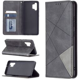 Mobigear Rhombus Slim Samsung Galaxy A32 4G Hülle Klapphülle - Schwarz