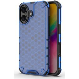 Mobigear Honeycomb iPhone 16 Plus Hülle Hardcase Backcover Stoßfest - Blau
