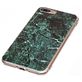 Mobigear Marble iPhone 8 Plus Hülle Flexibles TPU Backcover - Grün