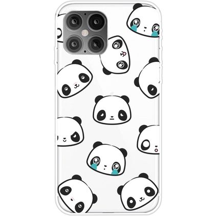 Mobigear Design iPhone 12 Pro Max TPU (flexibel) Backcover - Panda