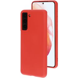 Mobiparts Samsung Galaxy S21 Silikon Backcover - Scarlet Red