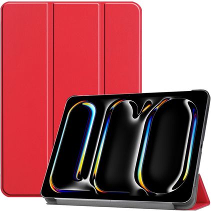 Mobigear Tri-Fold iPad Pro 13 Zoll (2025) Hülle Klapphülle - Rot