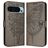 Mobigear Butterfly Google Pixel 9 Pro XL Hülle Klapphülle Geldbörse - Grau