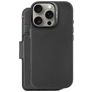 Decoded Detachable Wallet iPhone 16 Pro MagSafe Hülle Echtes Leder Abnehmbare 2in1 Klapphülle Geldbörse - Schwarz