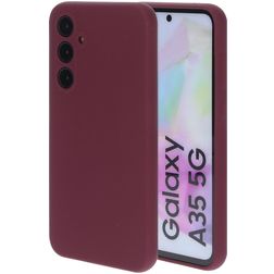 Mobiparts Samsung Galaxy A35 Silikon Hülle Backcover - Plum Red