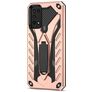 Mobigear Armor Stand Samsung Galaxy A03s Hardcase Backcover Shockproof mit Ständer - Roségold