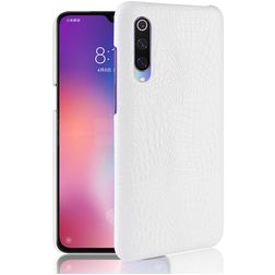 Mobigear Croco Xiaomi Mi 9 SE Hülle Hardcase Backcover - Weiß
