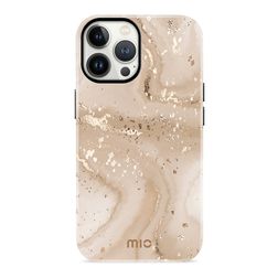 MIO iPhone 13 Pro MagSafe Hülle Hardcase Backcover - Gold Marble