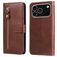 Mobigear Zipper iPhone 17 Pro Hülle Klapphülle Geldbörse - Braun